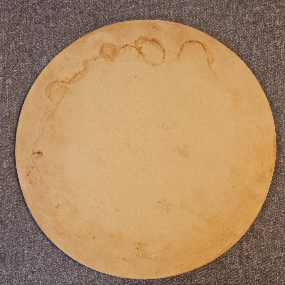 Vntg Pampered Chef 13" Round Baking Stone Pizza Stone USA No Damage!!